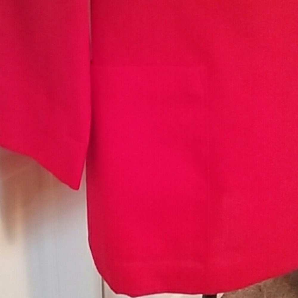Modern Essentials Women Lightweight Red Blazer | Petite Medium - Picture 3 of 6